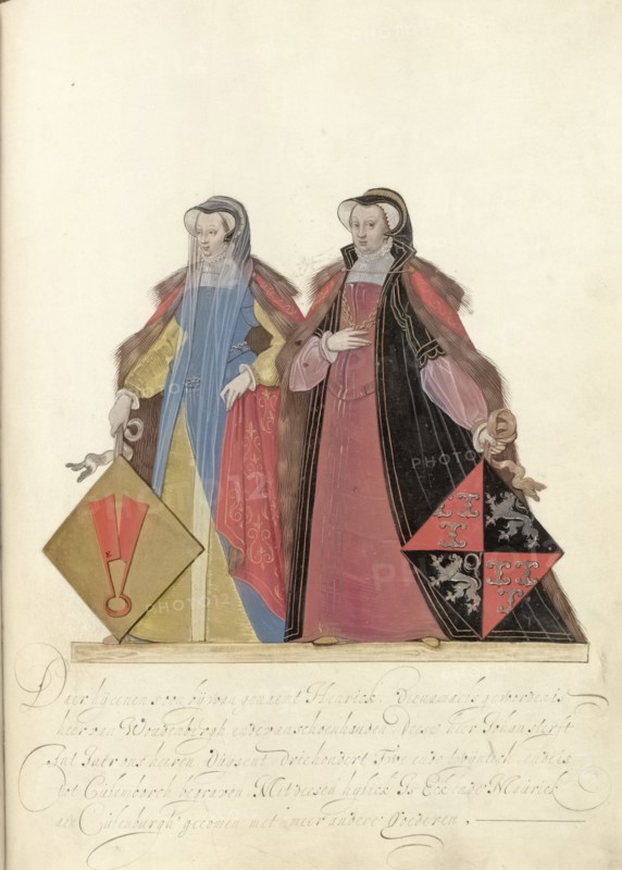 Two women from Culemborg, c.1600-c.1625. Creator: Nicolaes de Kemp.