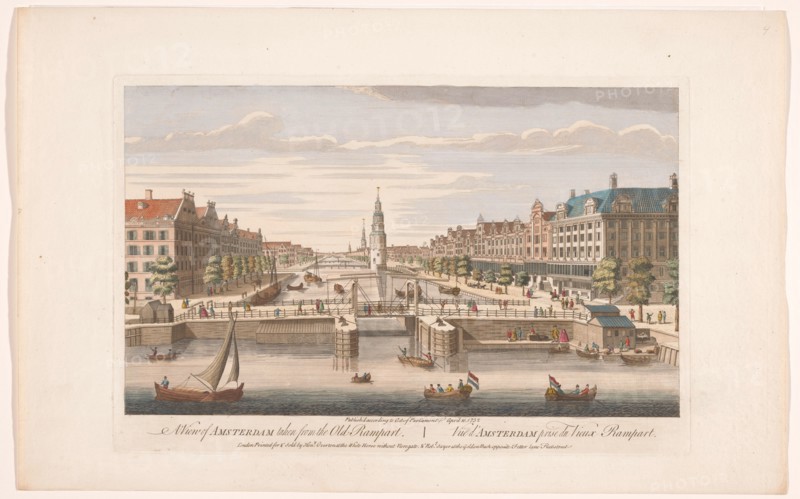 View of the Oudeschans in Amsterdam seen from the IJ, 1752. Creator: Anon.