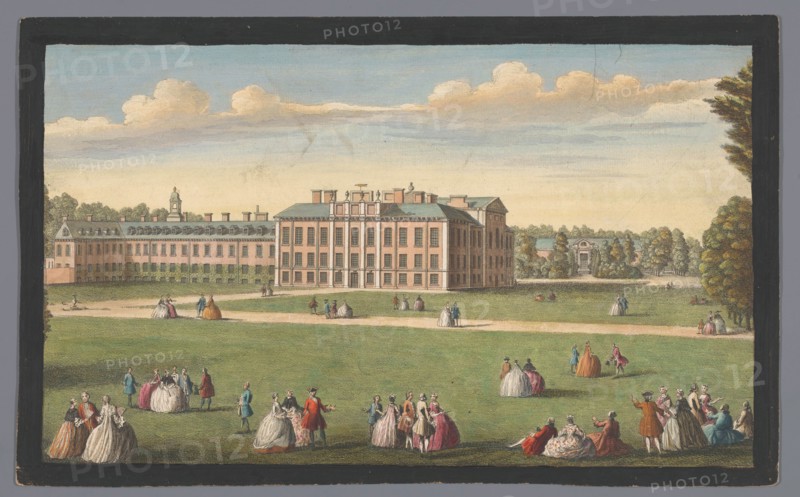 View of Kensington Palace in London, 1751. Creator: Fabr. Parr.