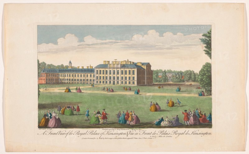 View of Kensington Palace in London, 1751. Creator: Fabr. Parr.