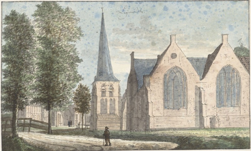 The church in Leimuiden, 1701-1759. Creator: Cornelis Pronk.