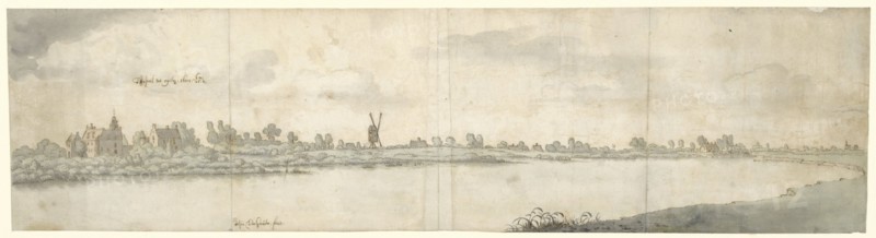 View of Kasteel Ooij, near Nijmegen, North Brabant, 1682. Creator: Josua de Grave.