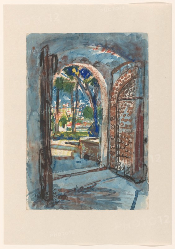 Gate in S. Miniato, 1932. Creator: Martin Monnickendam.