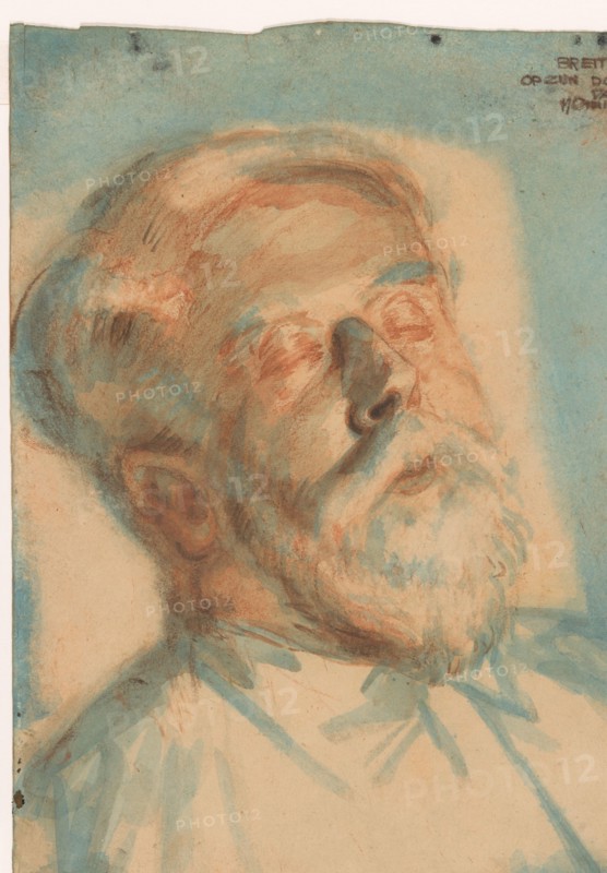 Breitner on his death bed, 1923. Creator: Martin Monnickendam.