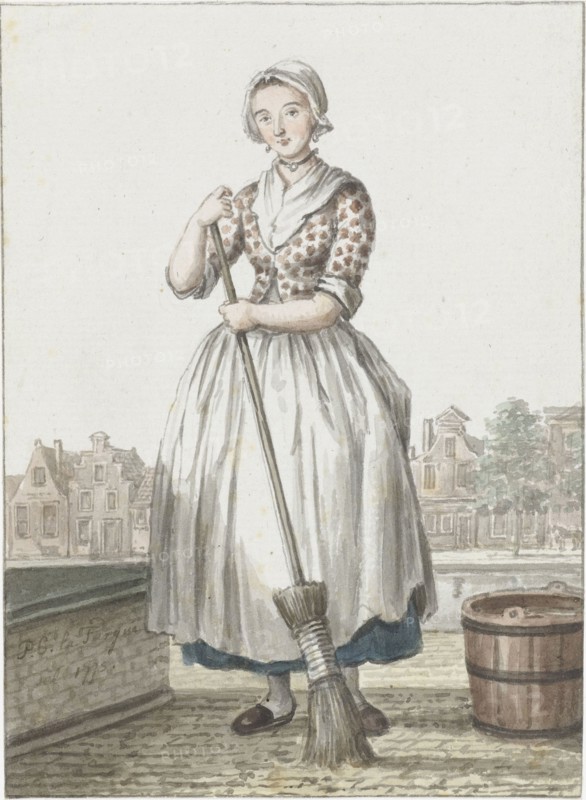 Maid from The Hague, 1775. Creator: Paulus Constantijn la Fargue.