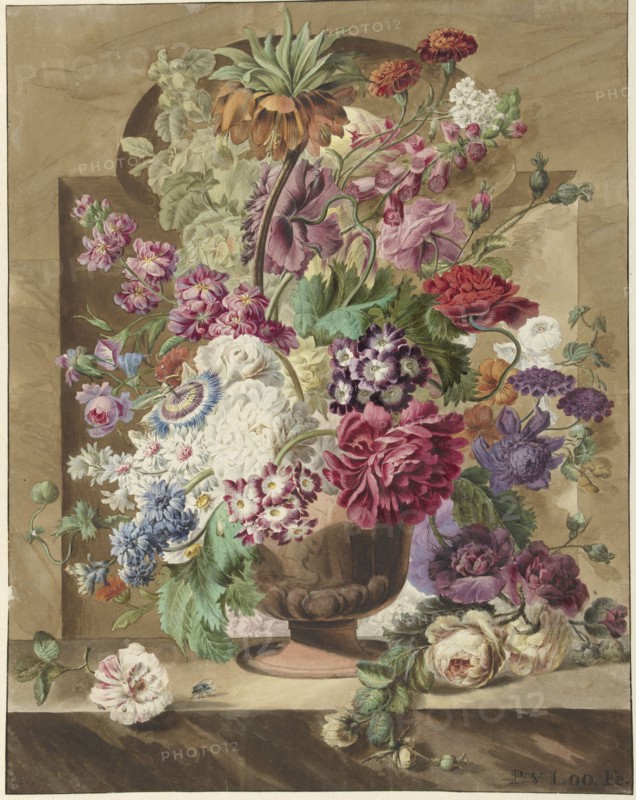 Flower arrangement, 1745-1784. Creator: Pieter van Loo.