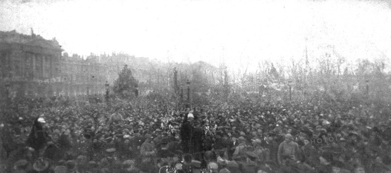 'La delivrance de l'Alsace et de la Lorraine celebree a Paris le 17 novembre 1918.  Creator: Unknown.
