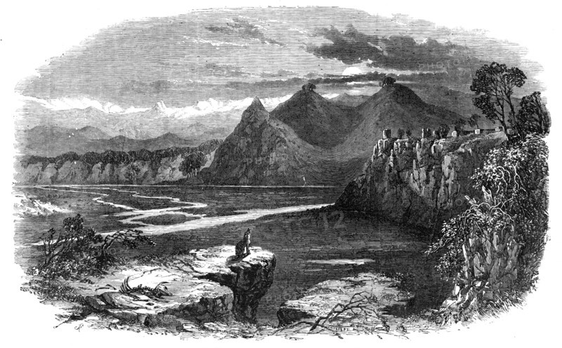 View in the Punjaub: Banks of the Ravee, at Shapore, 1857. Creator: Unknown.