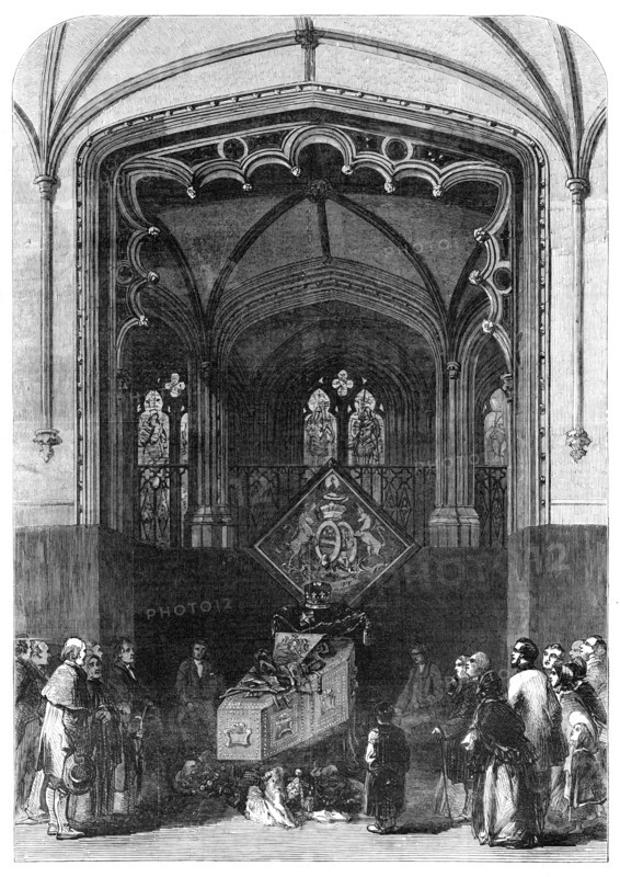 T'he Lying-in-State in Belvoir Castle, 1857. Creator: Unknown.
