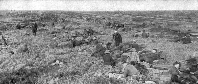 ''Les Americains dans le Saillant de Saint-Mihiel; Jour de victoire; infanterie americaine..., 1918. Creator: Unknown.