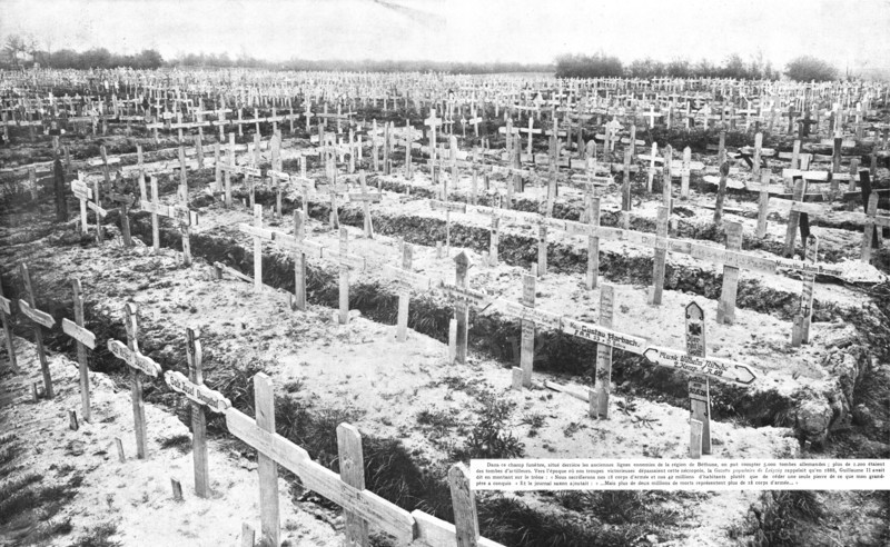 ''Cimetieres Allemands; Ce que les allemands laissent aussi derriere eux', 1918. Creator: Unknown.