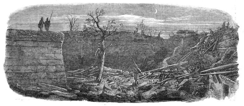 The Late Explosion at Mayence - Site of the Powder Magazine, 1857. Creator: Richard Principal Leitch.