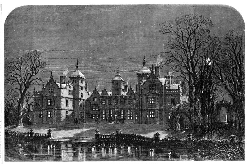 Christmas Reflections - drawn by Samuel Read, 1857. Creator: Mason Jackson.