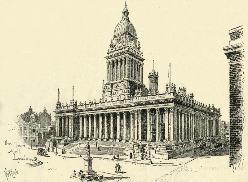 'The Town Hall, Leeds', c1900. Creator: Will B. Robinson.