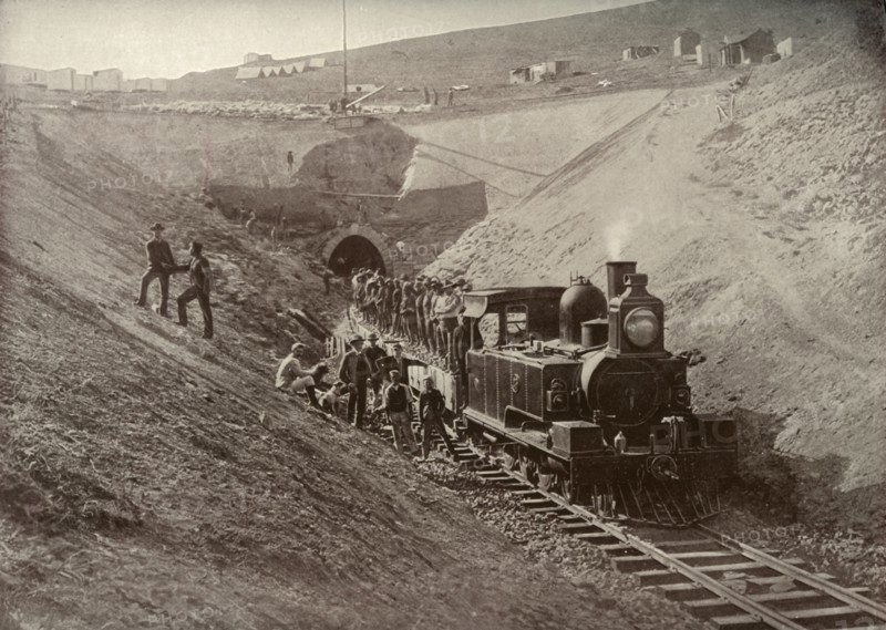 'Laing's Nek Tunnel', c1900. Creator: N. P. Edwards.