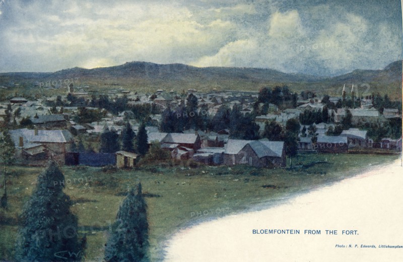 'Bloemfontein from the Fort', c1900. Creator: C Wilkinson.