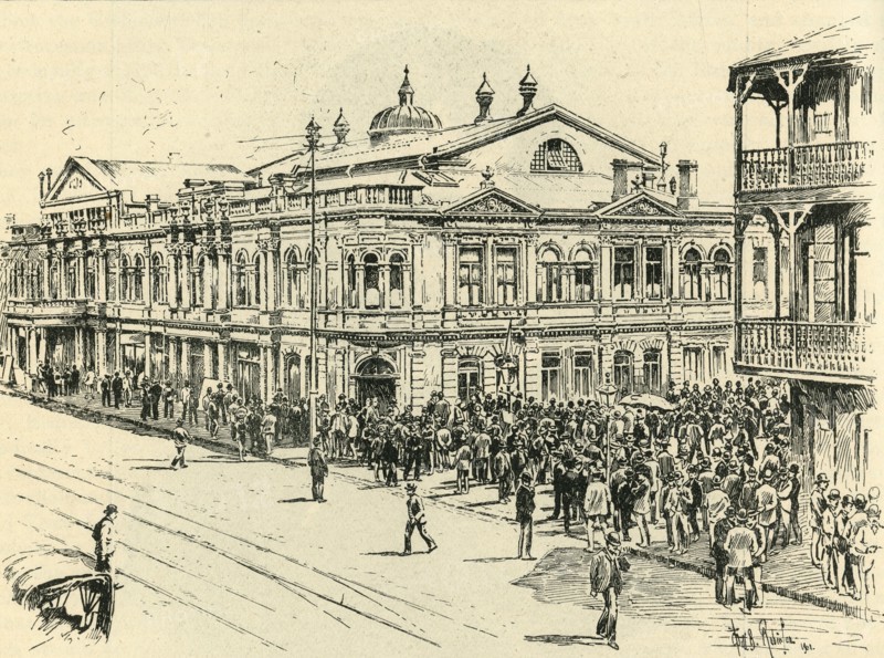 'The Stock Exchange, Johannesburg', 1901..  Creator: Will B. Robinson.