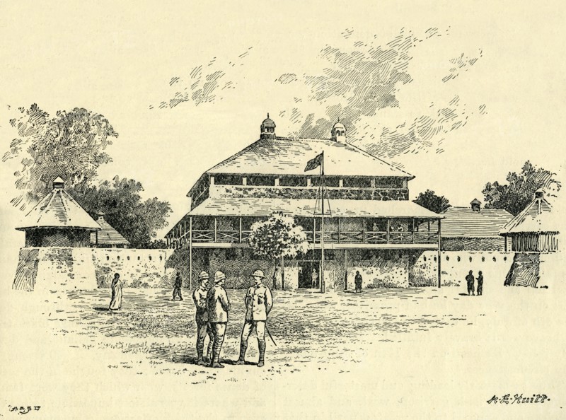 'The Fort at Kumasi', c1900. Creator: A.E. Huitt.