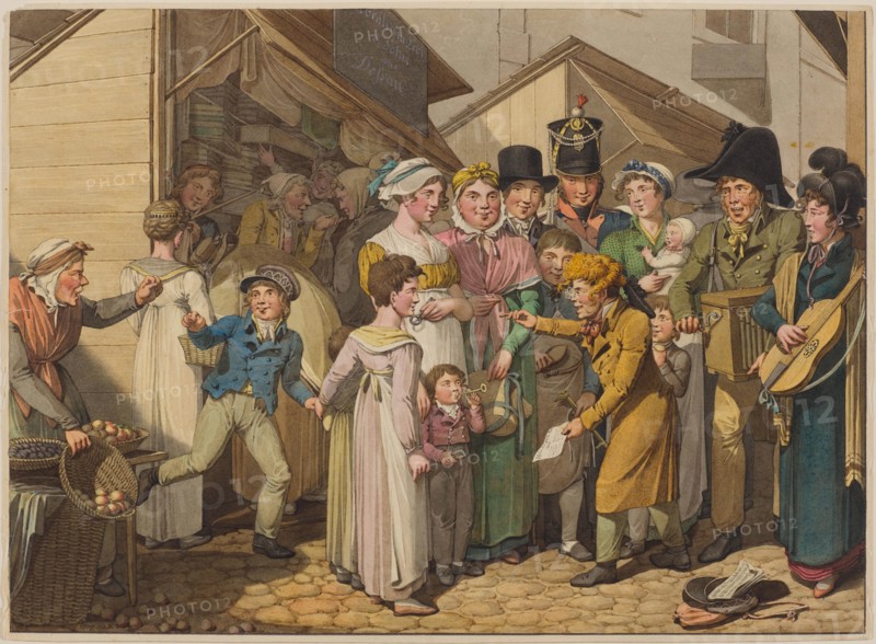 At the fair. Scenes of life during the Biedermeier period. Creator: Opiz, Georg Emanuel (1775-1841).