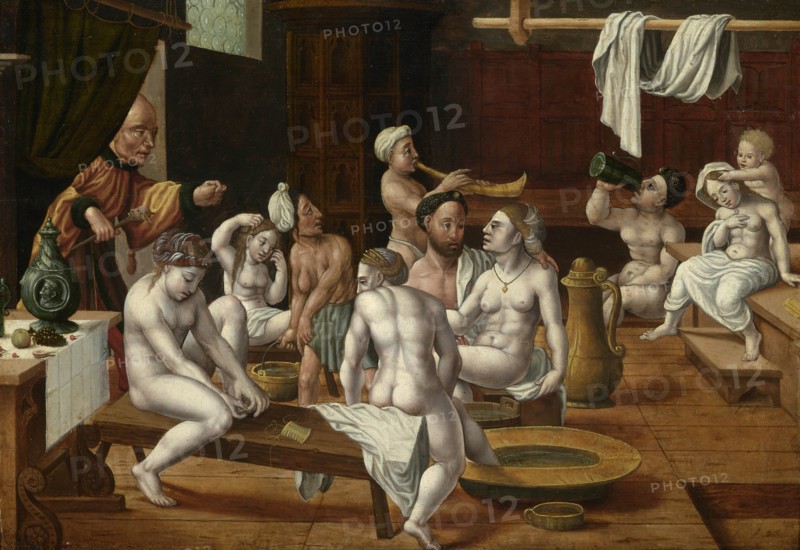 Bathhouse Scene, 16th century. Creator: Anonymous.
