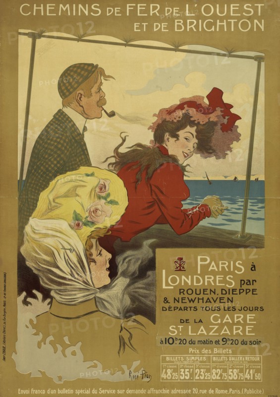 Chemins de fer de l'Ouest et de Brighton, 1905. Creator: Péan, René Louis (1875-1945).