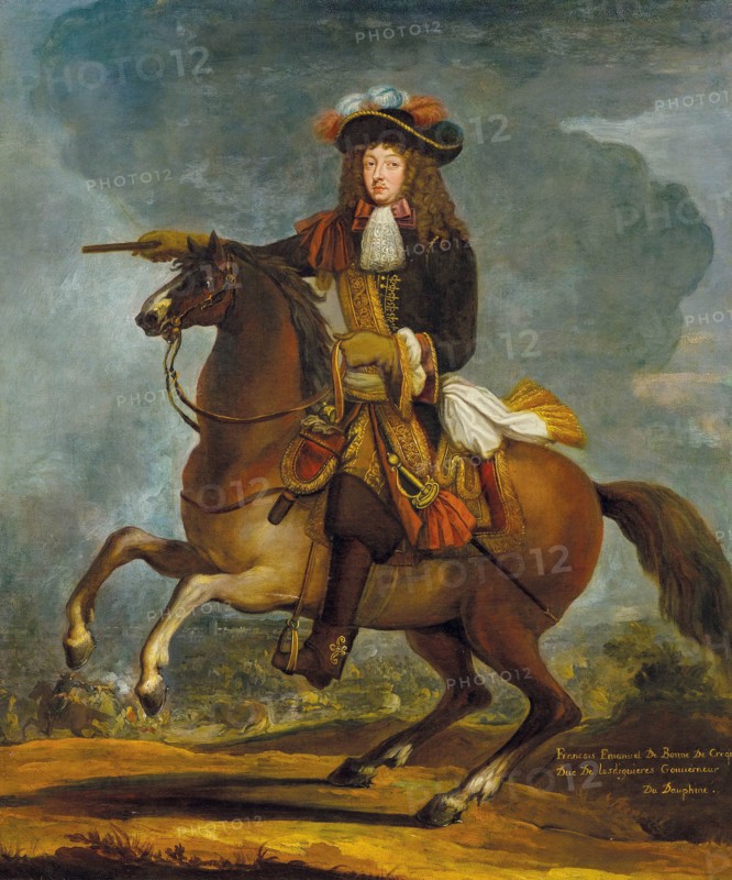 Equestrian portrait of François Emmanuel de Bonne de Créquy (1596-1677). Creator: Meulen, Adam Frans, van der (1632-1690).