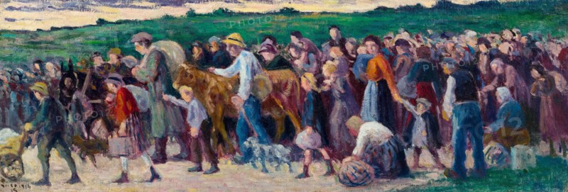 Exodus, 1914-1915. Creator: Luce, Maximilien (1858-1941).