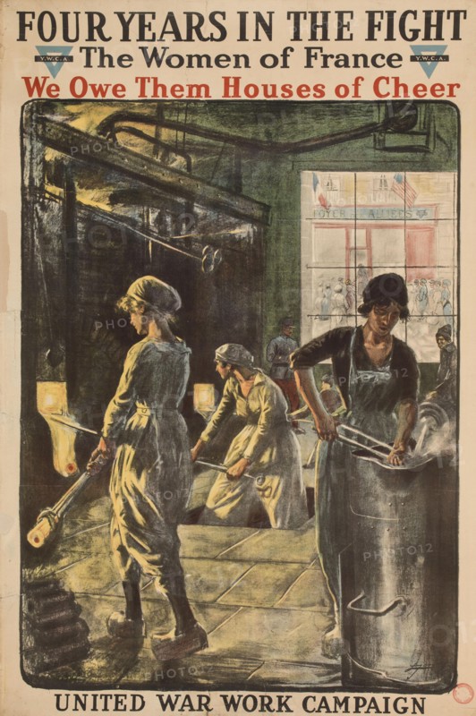 Four years in the fight - the women of France, 1918. Creator: Jonas, Lucien Hector (1880-1947).