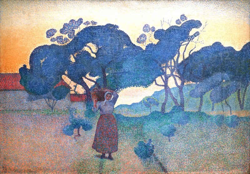 La Ferme (Soir), c.1892-1893. Creator: Cross, Henri Edmond (1856-1910).