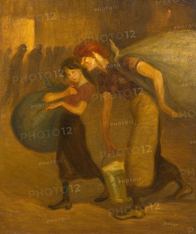 Les Blanchisseuses (The Laundresses), ca 1892. Creator: Steinlen, Théophile Alexandre (1859-1923).