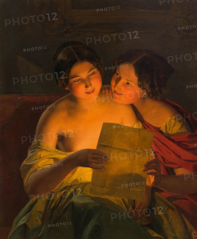 Love letter, 1848. Creator: Waldmüller, Ferdinand Georg (1793-1865).
