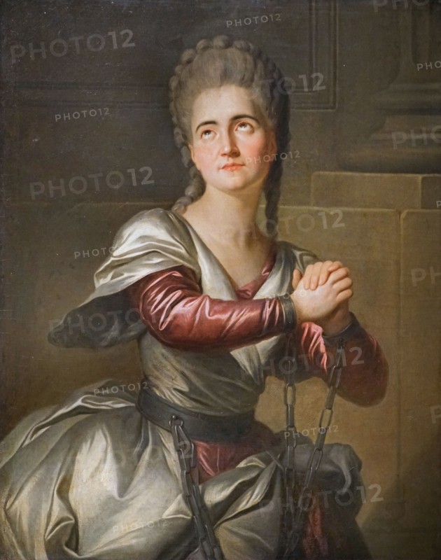 Madame Vestris as Électre in a Tragedy by Prosper Jolyot Crébillon, 1778. Creator: Lenoir, Simon Bernard (1729-1791).