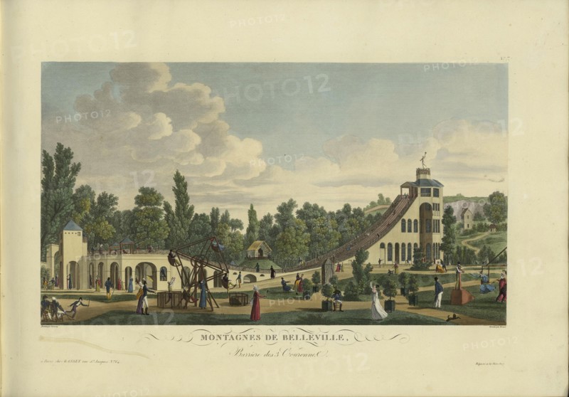 Montages de Belleville, Barrière des 3 couronnes, 1817-1824. Creator: Courvoisier-Voisin, Henri (1757-1830).