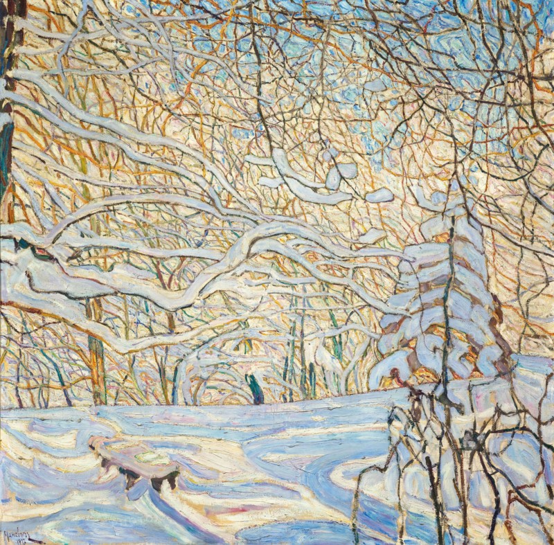 Neige dans la forêt (Snow in the forest), 1913. Creator: Manievich (Manevich), Abraham (Abram) (1883-1942).