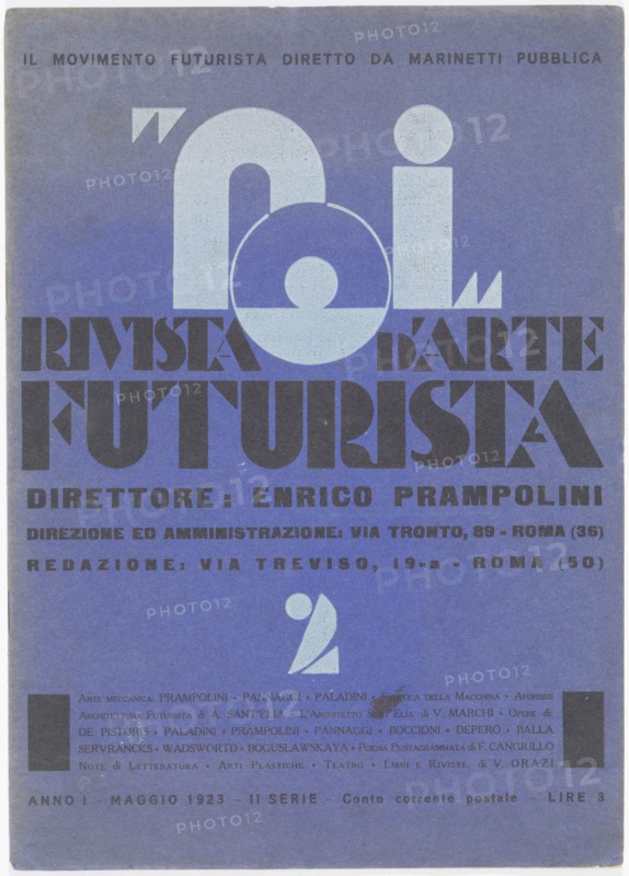 Noi. Rivista d'arte futurista , 1923-1925. Creator: Marinetti, Filippo Tommaso (1876-1944).