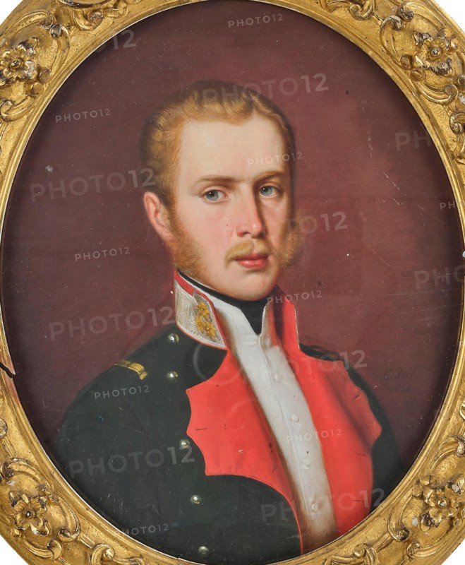 Portrait of Archduke Karl Ludwig of Austria (1833-1896), 1858. Creator: Jele, Caspar (1814-1893).