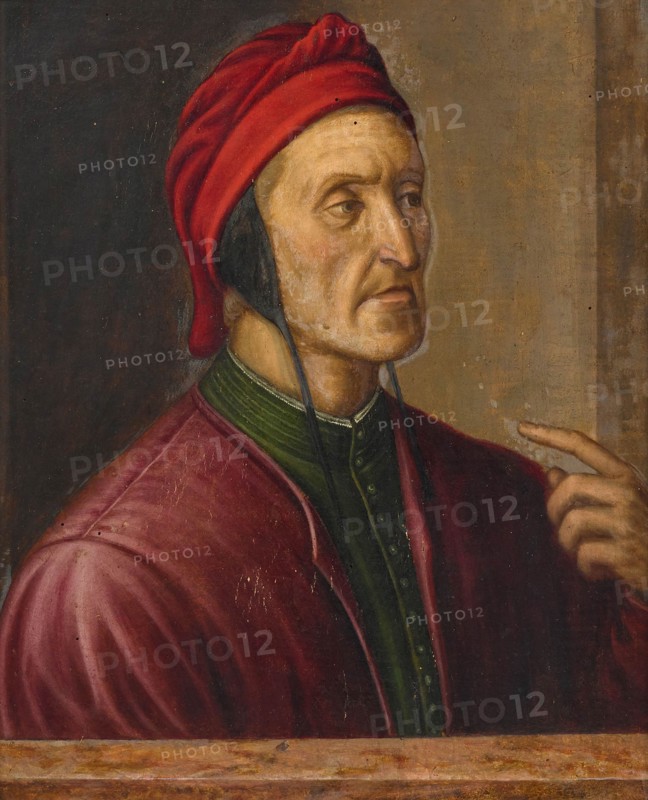 Portrait of Dante Alighieri (1265-1321), 16th century. Creator: Pontormo (1494-1557).