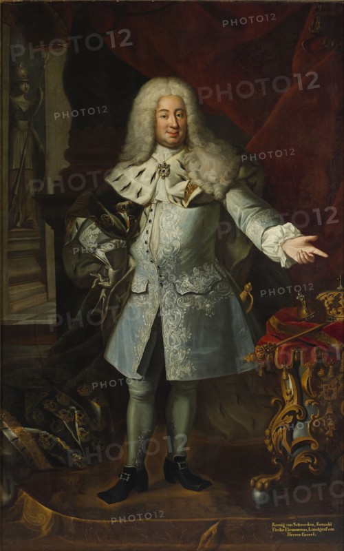 Portrait of King Frederick I of Sweden (1676-1751), First half of the 18th cent.. Creator: Schroeder, Georg Engelhard (1684-1750).