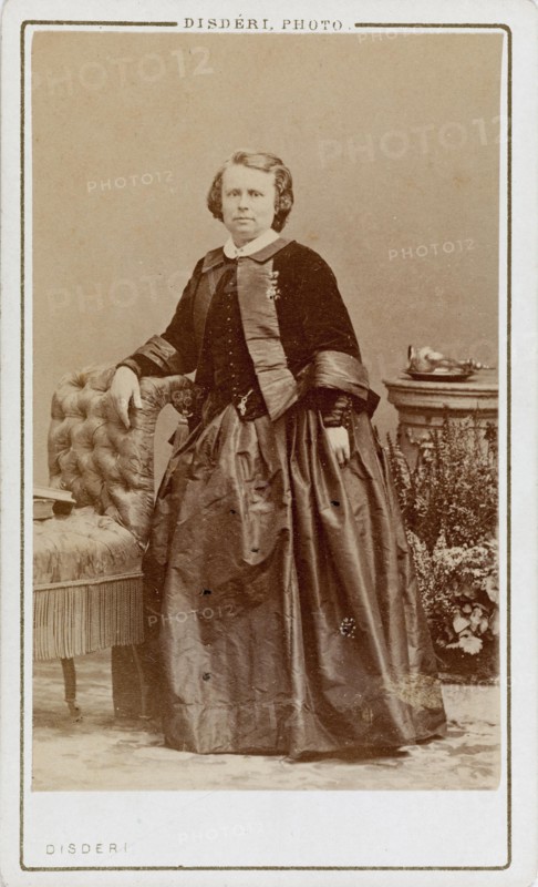 Portrait of Rosa Bonheur (1822-1899), c.1880. Creator: Disdéri, André Adolphe-Eugène (1819-1889).