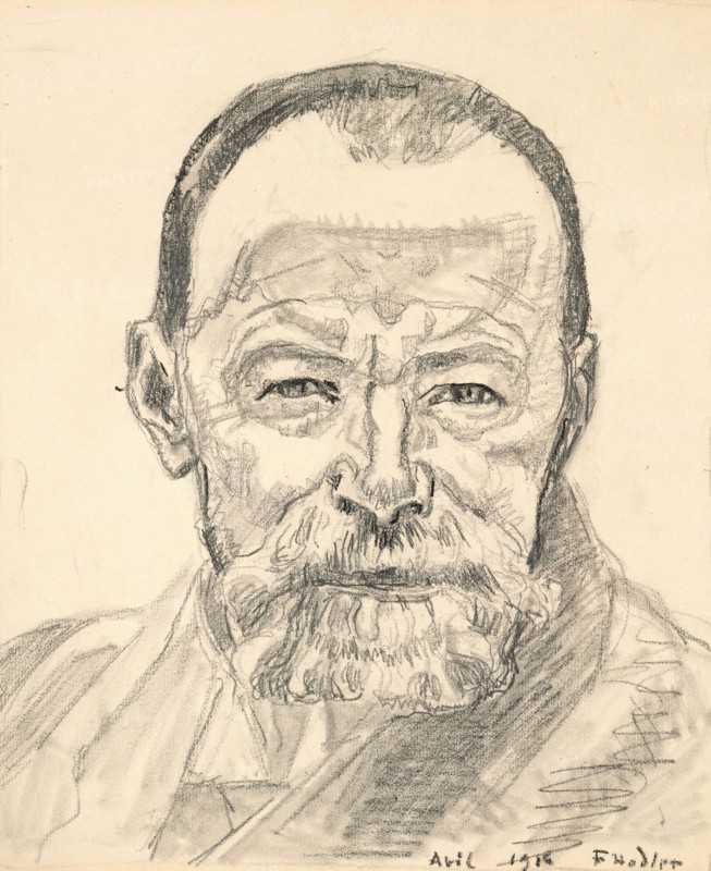 Self-portrait, 1916. Creator: Hodler, Ferdinand (1853-1918).