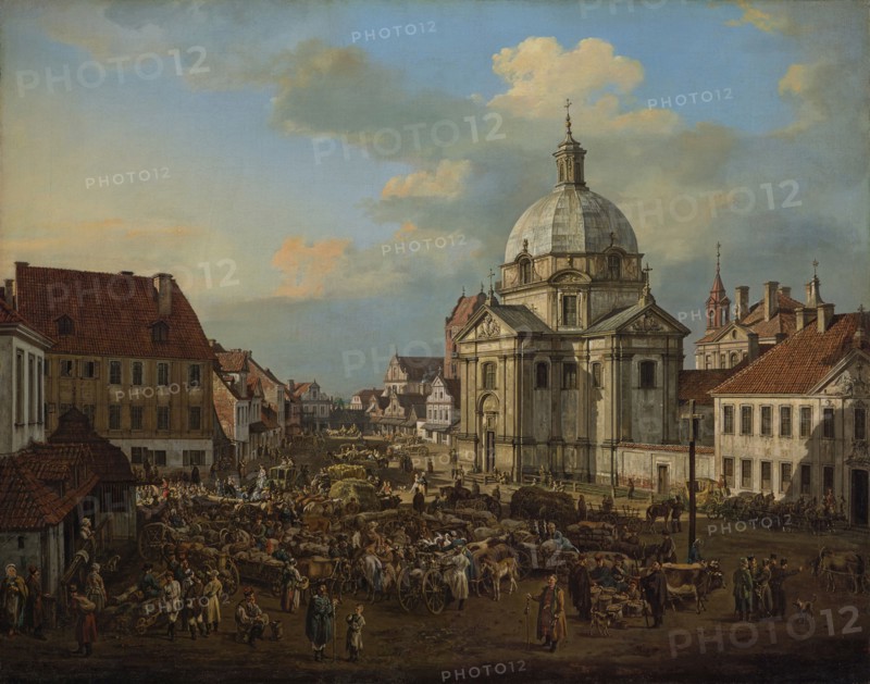The Church of the Benedictine Nuns of Perpetual Adoration of the Blessed Sacrament, 1778. Creator: Bellotto, Bernardo (1720-1780).