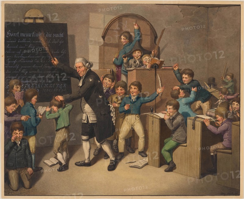 The school lesson. Scenes of life during the Biedermeier period. Creator: Opiz, Georg Emanuel (1775-1841).