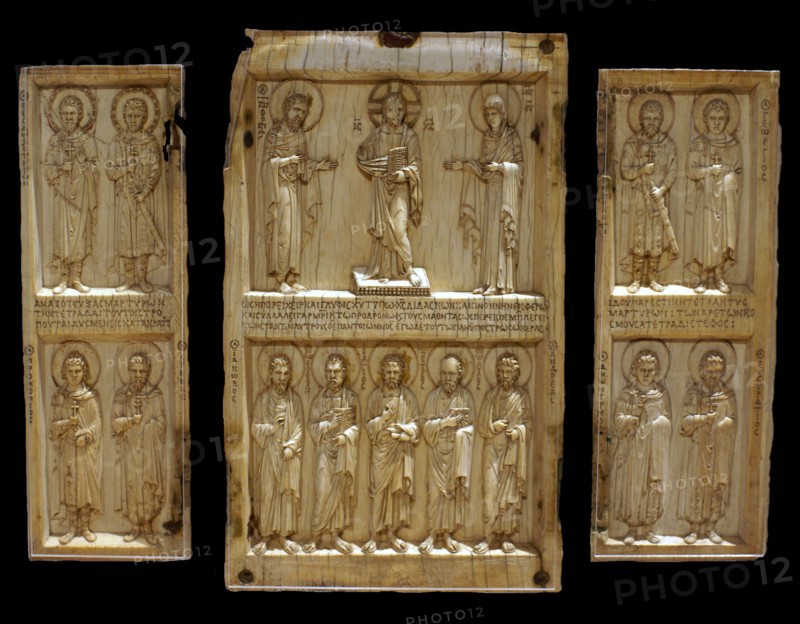 Triptych Casanatense: Triptych with Deesis and saints, Mid of the 10th century. Creator: Byzantine Master.