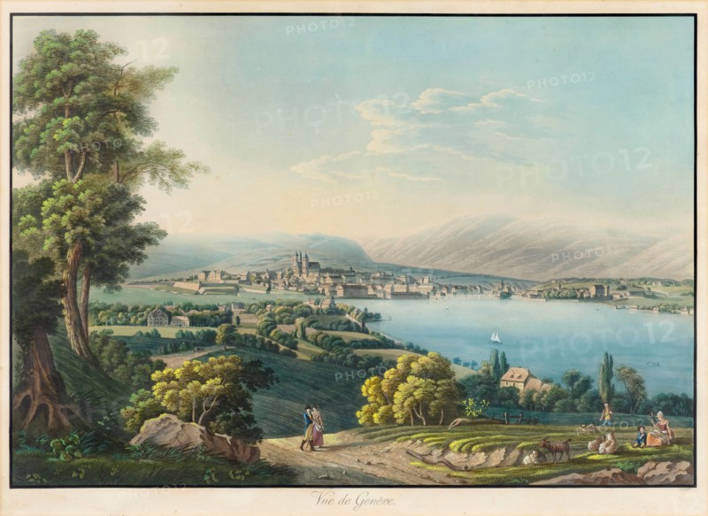 View of Geneva. Creator: Faizan, Alexandre (1791-1871).