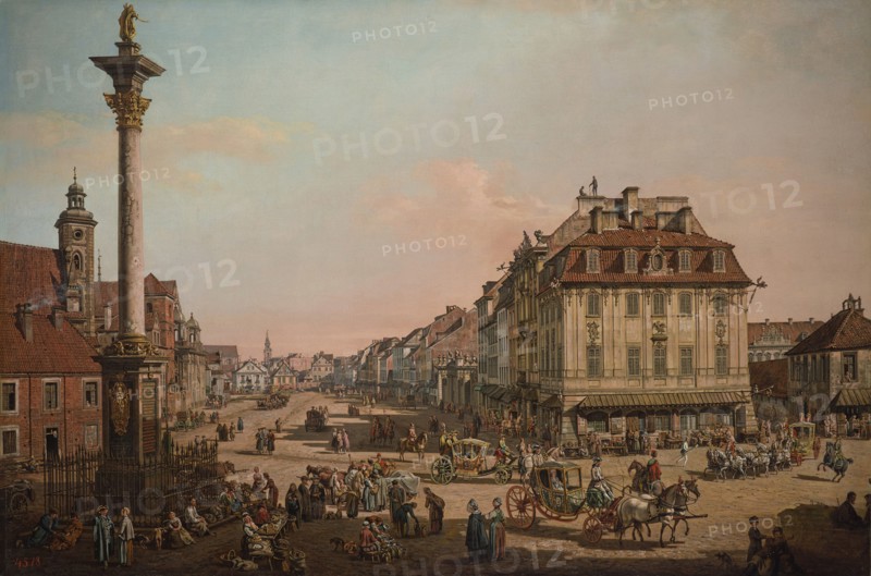 View of Krakowskie Przedmiescie and Sigismund's Column, 1767-1768. Creator: Bellotto, Bernardo (1720-1780).