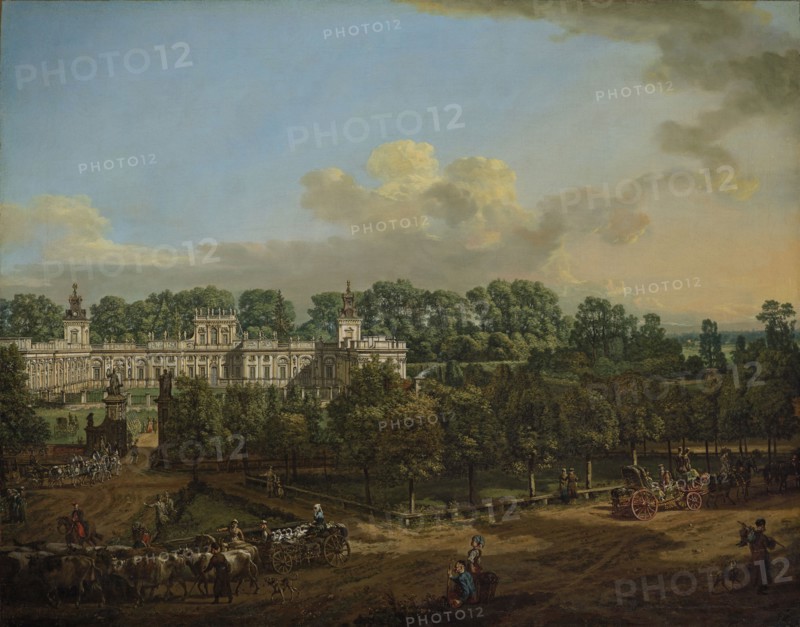Wilanow Palace as seen from the entrance, 1776. Creator: Bellotto, Bernardo (1720-1780).