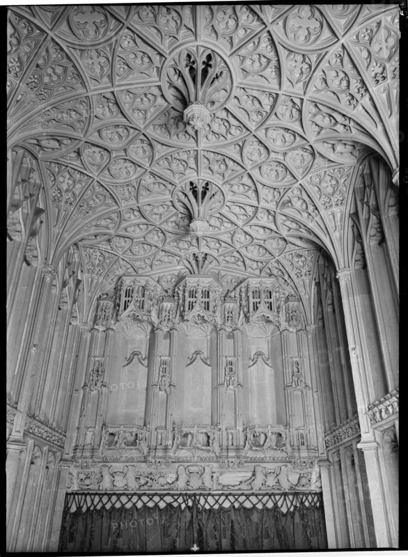St Albans Cathedral, St Albans, Hertfordshire, July 1958. Creator: Margaret F Harker.