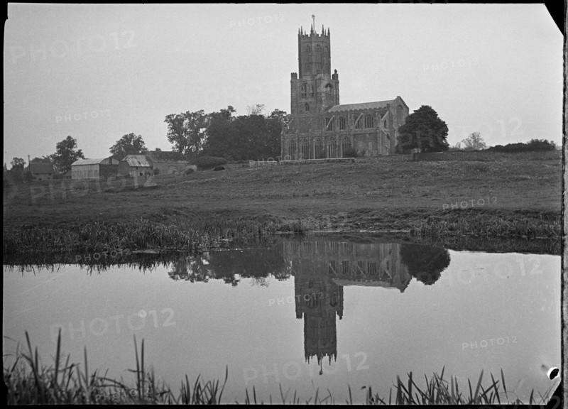 St Mary and All Saints Church, Fotheringhay, East Northamptonshire, Northamptonshire, 1936. Creator: Marjory L Wight.