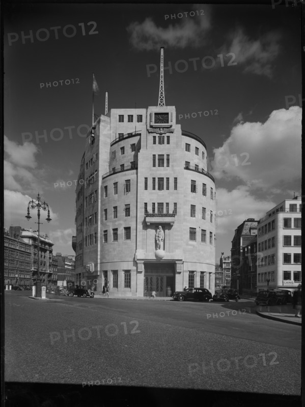 Broadcasting House, Portland Place, Marylebone, City of Westminster, London, 1945-1960. Creator: Margaret F Harker.