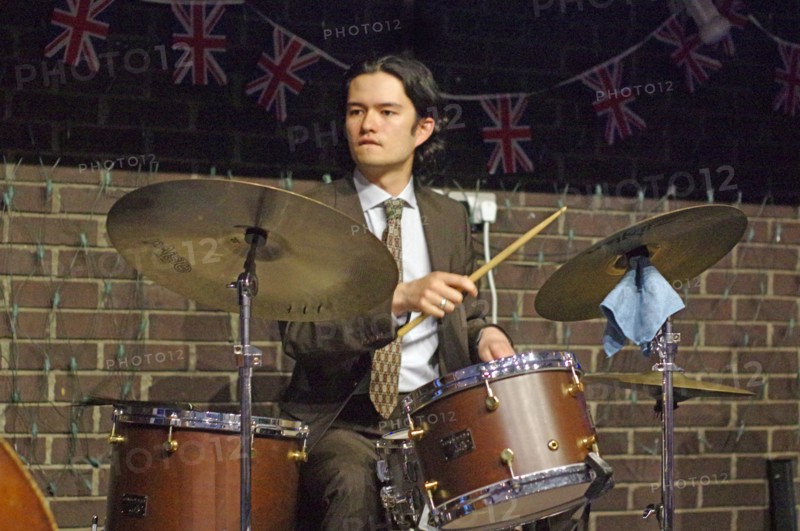Xhosa Cole Trio, Splash Point Jazz Club, Fishermen’s Club, Eastbourne, East Sussex, 26 Apr 2023. Creator: Brian O'Connor.